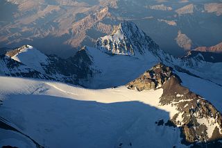 27 Cerro Reichert, La Mano, Cerro Link Close Up At Sunset From Aconcagua Camp 3 Colera.jpg